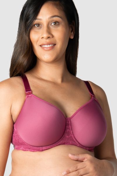 Spacer Maternity and Nursing Bra berry