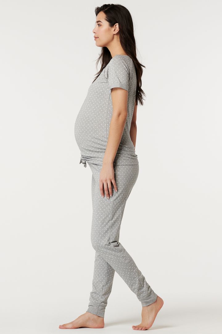 Organic Maternity and Nursing Pyjamas with Dots