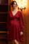 Preview: Satin Maternity Dress with Balloon Sleeves