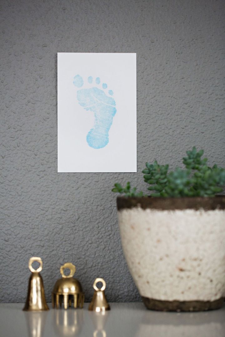 Baby Fußabdruck Set blau