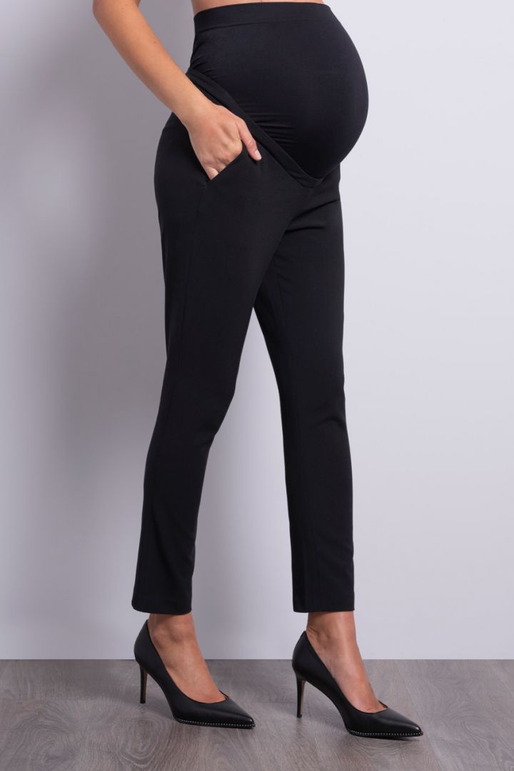Slim-Fit Maternity Pants with Waistband