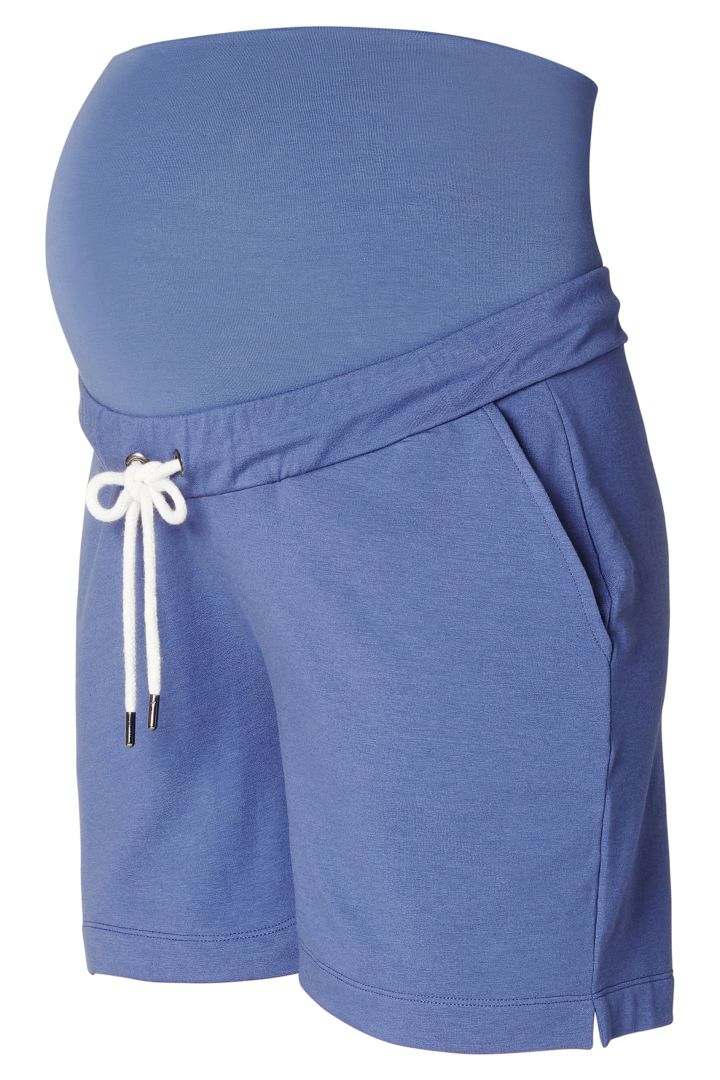 Jersey Maternity Shorts blue