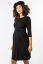 Preview: Ecovero Round Neck Maternity and Nursing Dress black