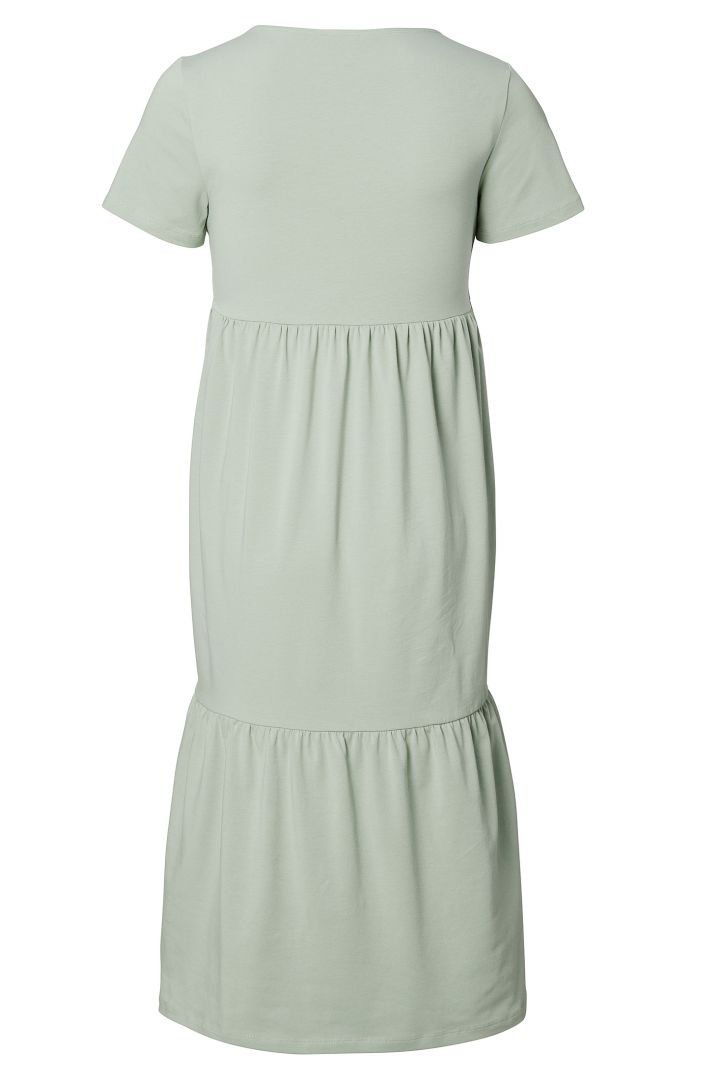 Ecovero Maternity and Nursing Dress mint
