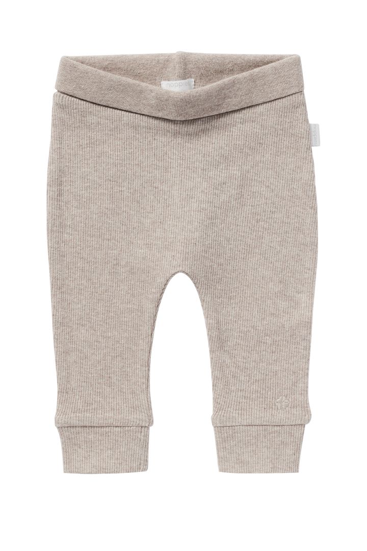 Rib Knit Baby Trousers taupe