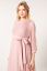 Preview: Plissee Maternity Dress with 3/4 Sleeves vintage rose