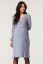 Preview: Ripped Maternity and Nursing Wrap Dress grey-blue