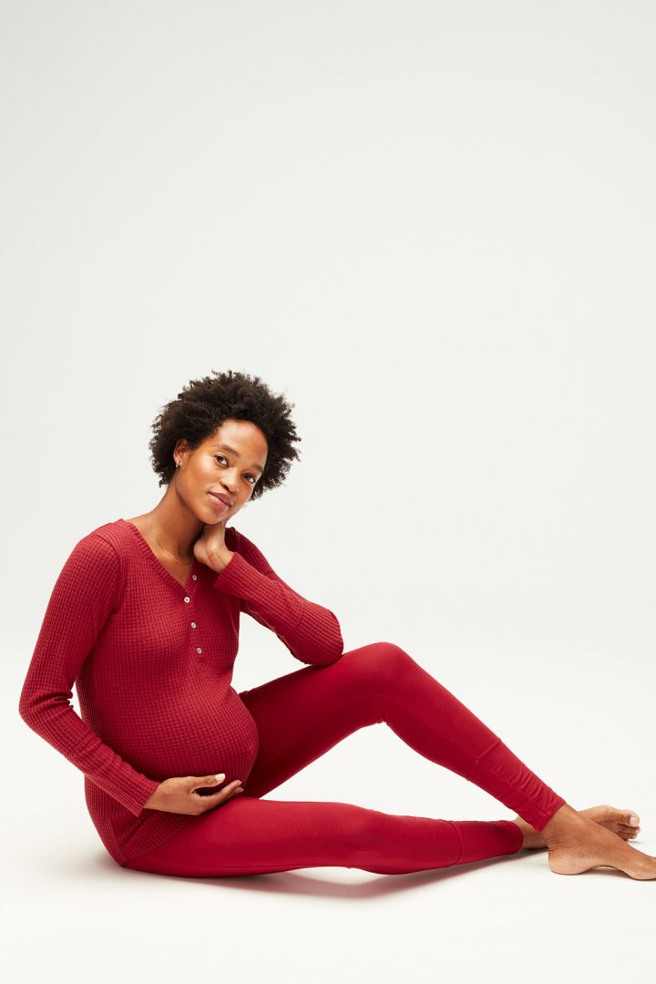 Henley Maternity and Nursing Pyjama red