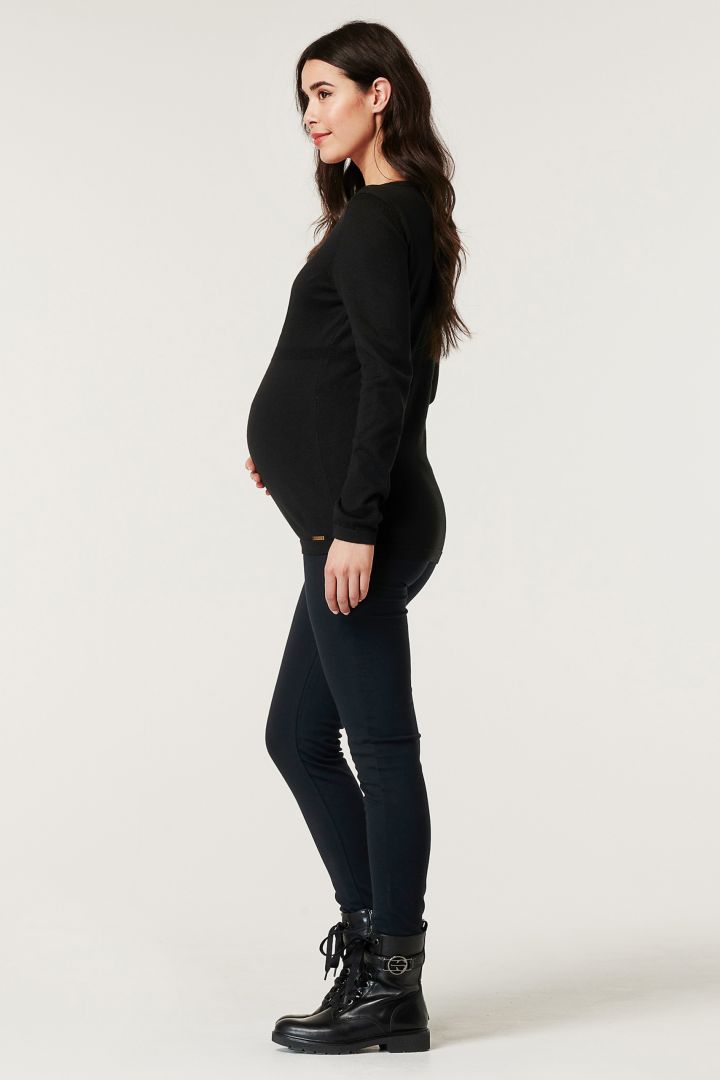 Organic Maternity Jumper with Lace