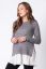 Preview: Layered Matnerity and Nursing Knit Jumper grey/white