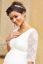 Preview: Maternity Weding Dress with scalloped Neckline