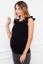 Preview: Ecovero Maternity Top with Ruffles black