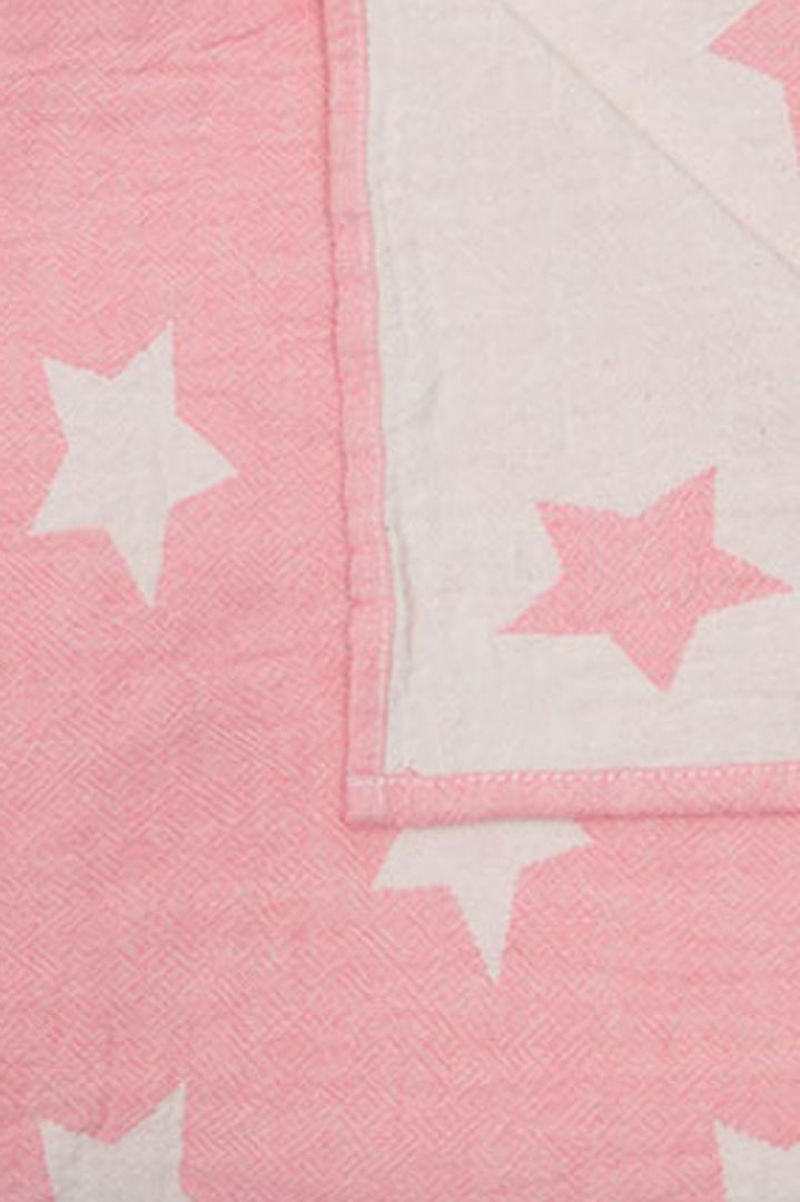 Baby Blanket Stars pink
