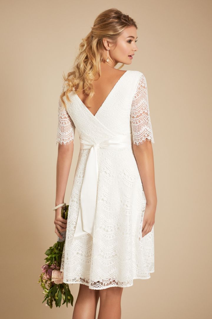 A-Line Maternity Wedding Dress with Back Cut-Out