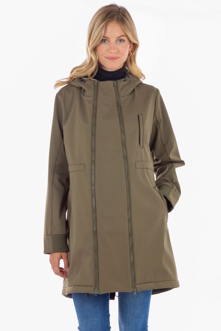 3 in 1 Maternity and Carrying Jacket khaki