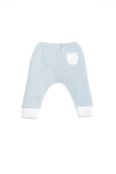 Organic baby sweatpants light blue