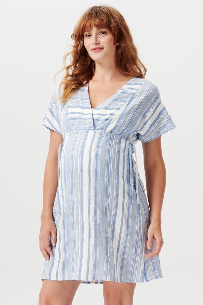 Tunic Maternity Dress with Drawstring