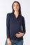 Preview: Maternity and Nursing Shirt with Gathers navy