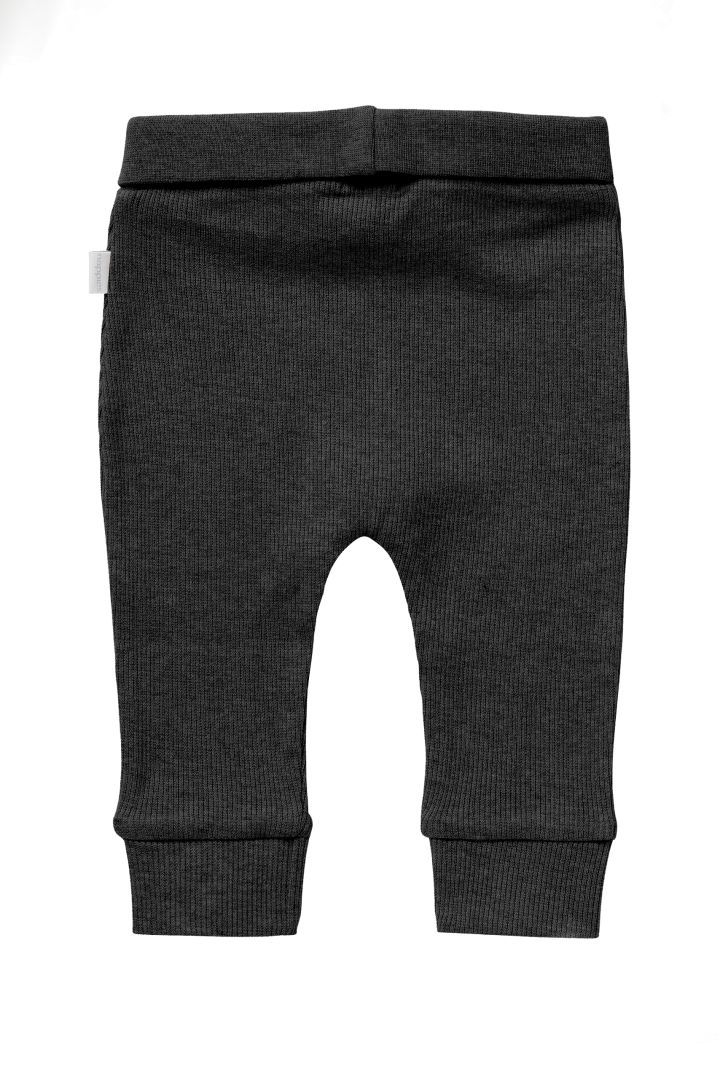 Rib Knit Baby Trousers dark grey