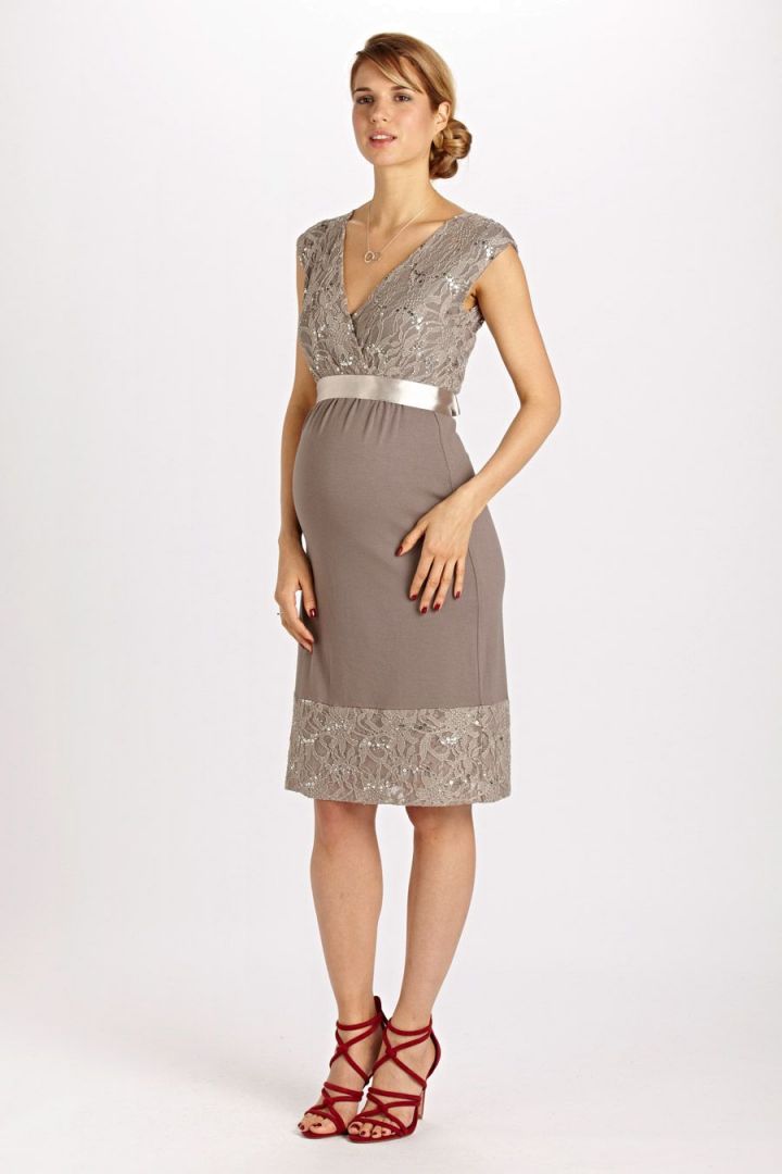 Maternity Dress mocha