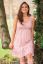 Preview: Maternity and Nursing Dress with Pompom Trim pink
