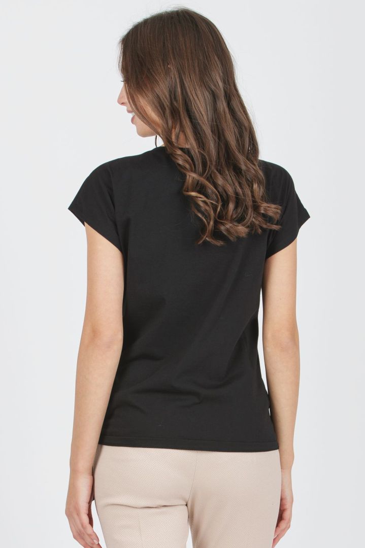 Short Sleeve Maternity Shirt black