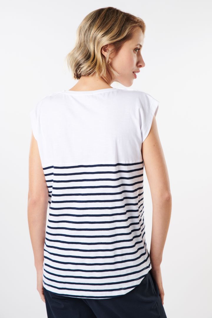 Organic Maternity and Nursing Shirt striped