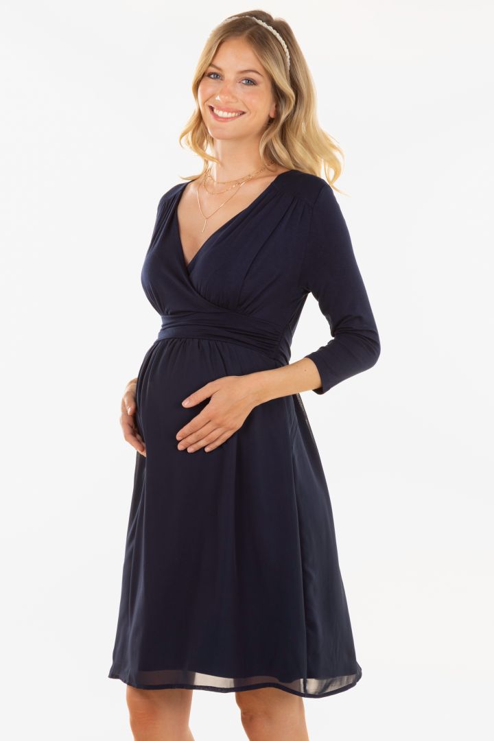 Ecovero Maternity and Nursing Dress Chiffon Skirt