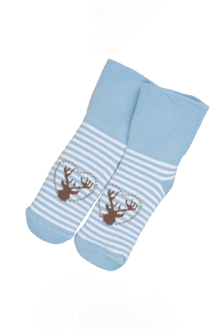 Baby Socks Deer light blue