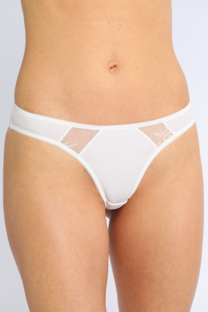 Maternity Brief with Lace white