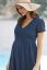 Preview: Maternity and nursing dress with perforated lace navy
