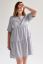 Preview: Maternity and Nursing Dress with Buttons striped