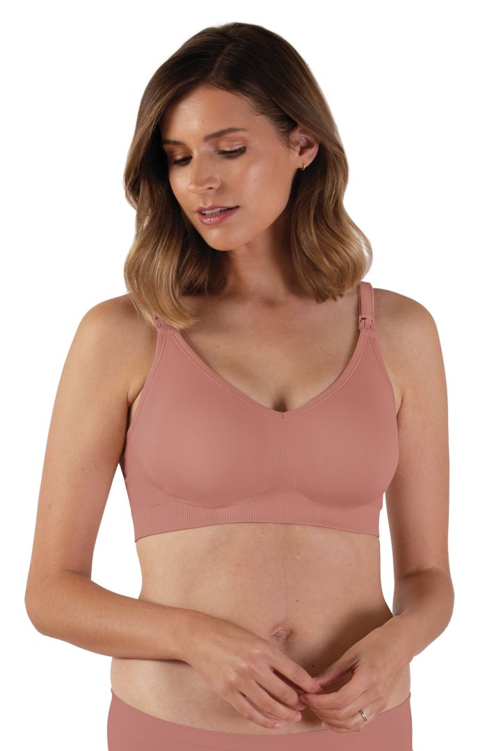 Eco Body Silk Seamless Nursing Bra pink