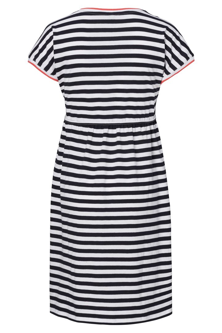 Organic Maternity Dress with Stripes