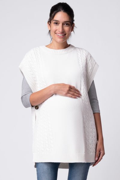 Cable Knit Maternity and Nursing Tabard
