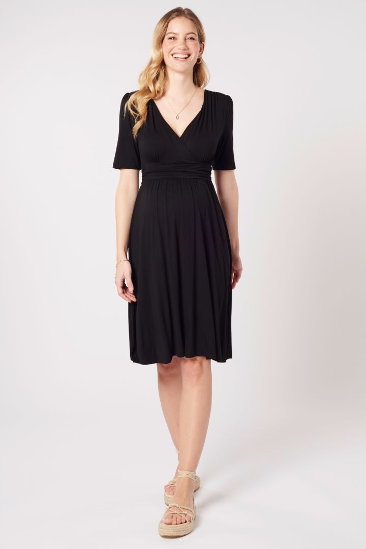 Maternity and Nursing Dress with 1/2 Sleeves