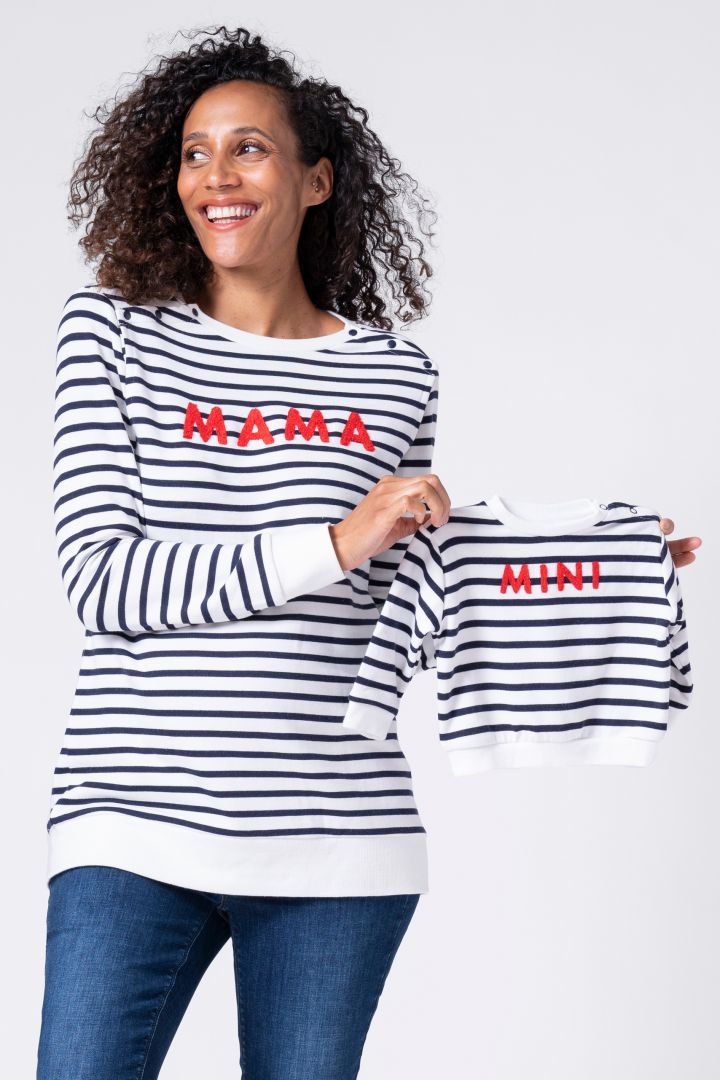 Mama & Baby Set Striped Sweater