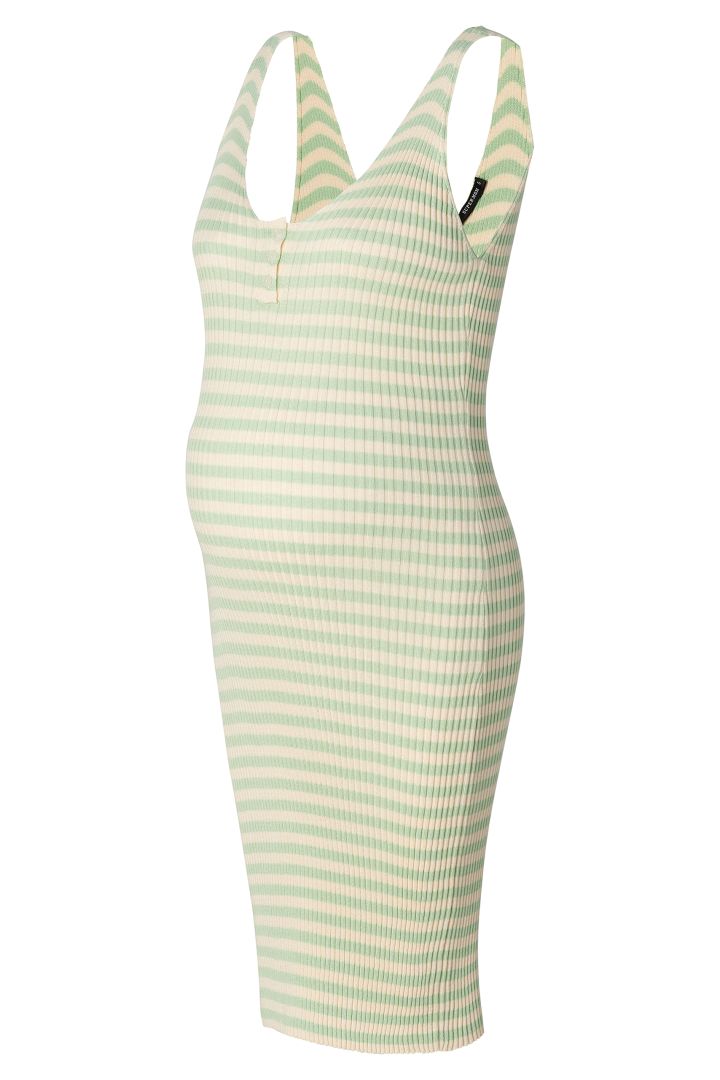 Bodycon Maternity and Nursing Dress with Button Front