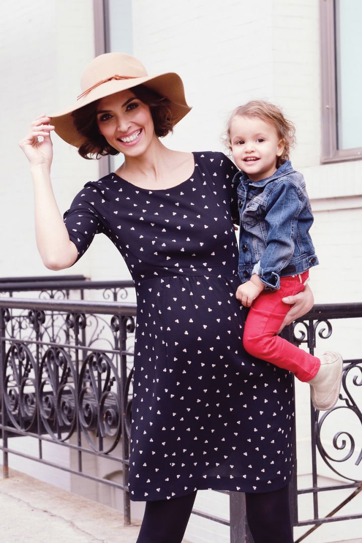 Polka Dots Maternity Dress
