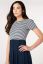Preview: Organic Maternity and Nursing Dress navy/stripes