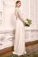 Preview: Long Crepe Maternity Wedding Dress with Lace