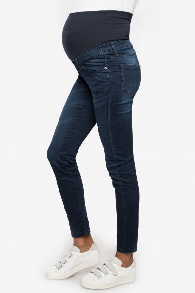 Slim Fit Maternity Jeans with Seamless Band denim