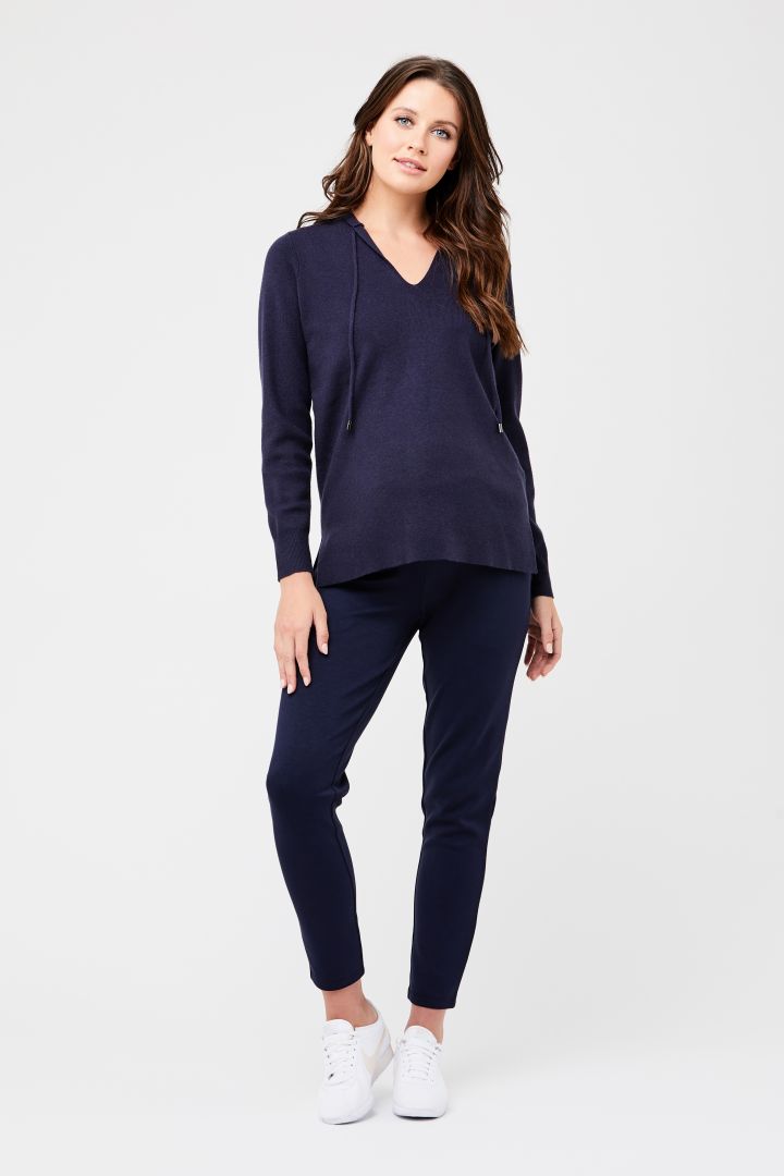 Slim-Fit Maternity Trousers navy
