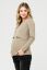Preview: Maternity and Nursing Shirt with Ribbed Structure khaki