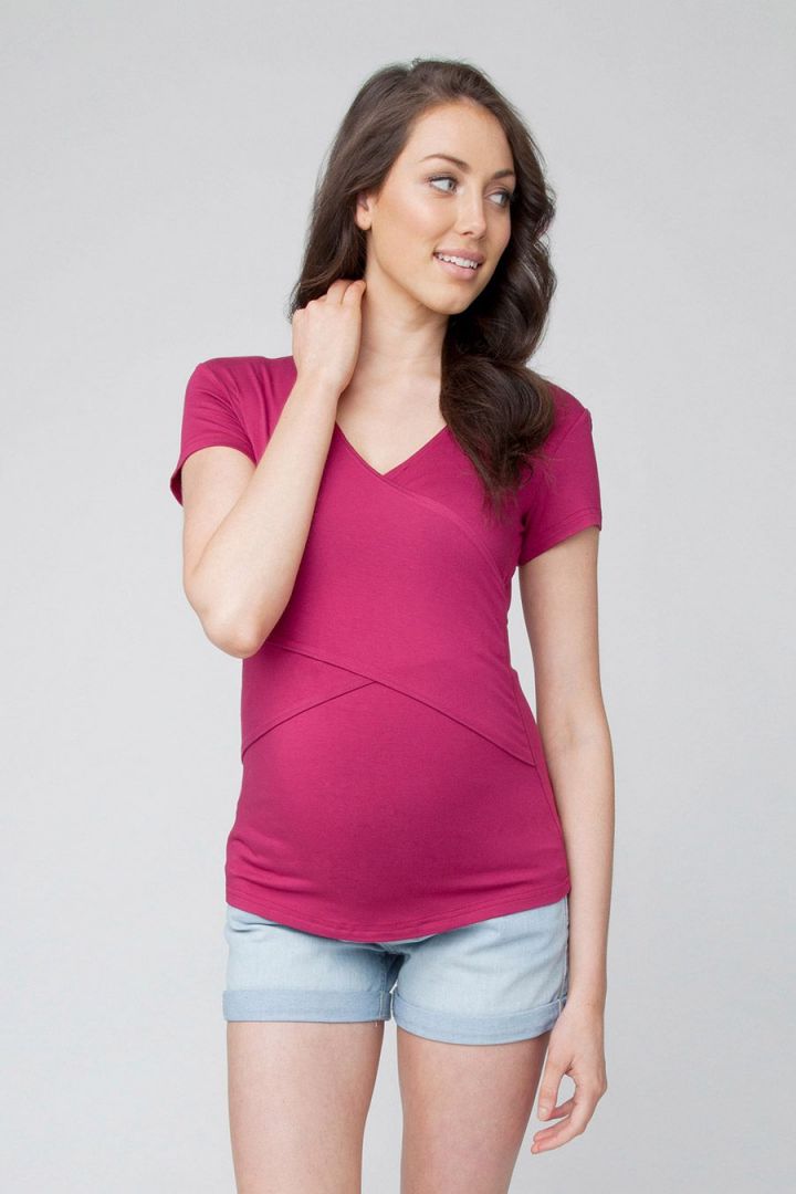 Embrace Maternity and Nursing Shirt Shortsleeve
