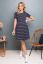 Preview: Short-Sleeved Maternity and Nursing Dress striped