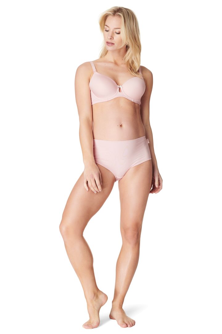 Keyhole Nursing Bra with Form Cups pink