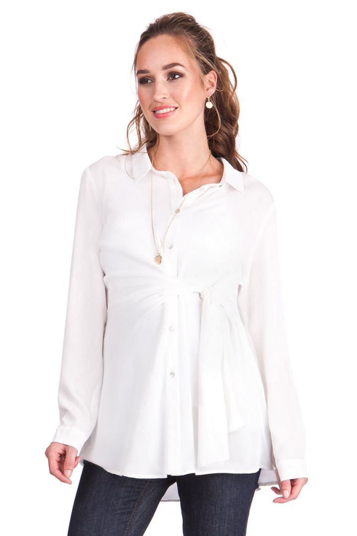 Maternity and Nursing Blouse Empire Tie