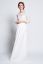Preview: Long Crepe Maternity Wedding Dress with Lace