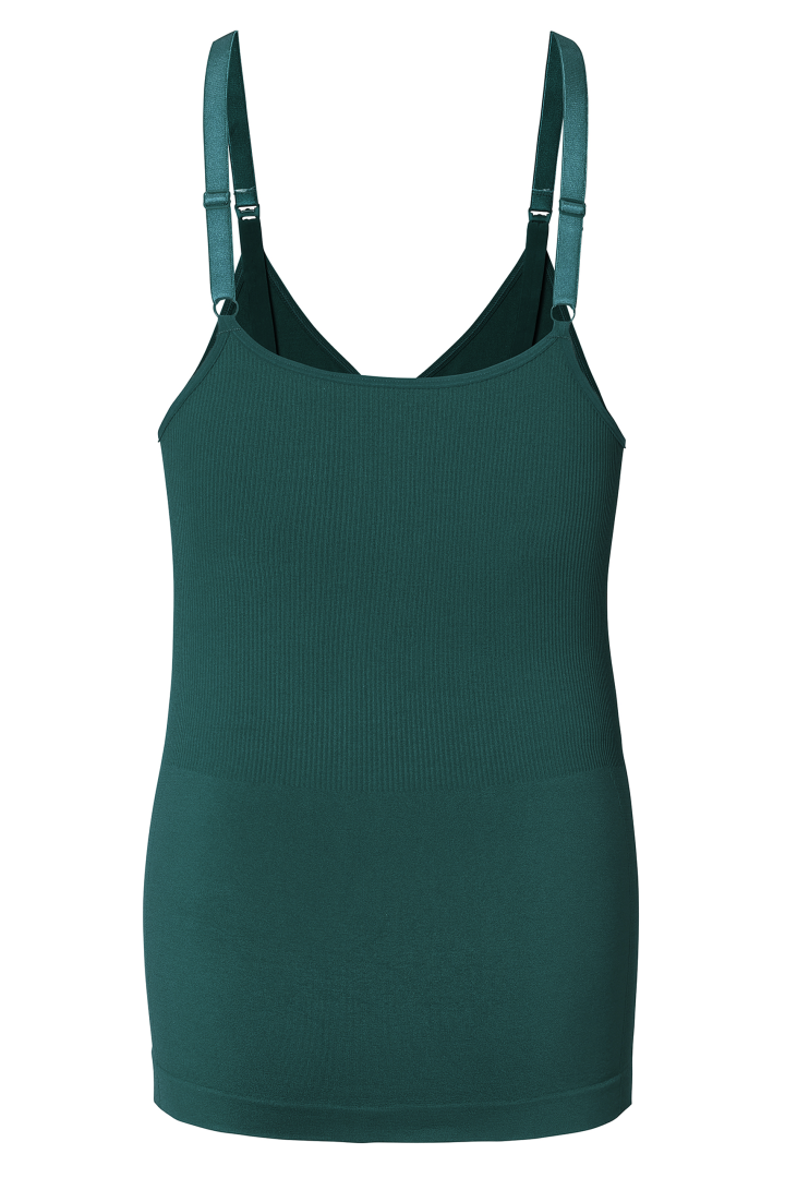 Seamless Maternity and Nursing Top pine green